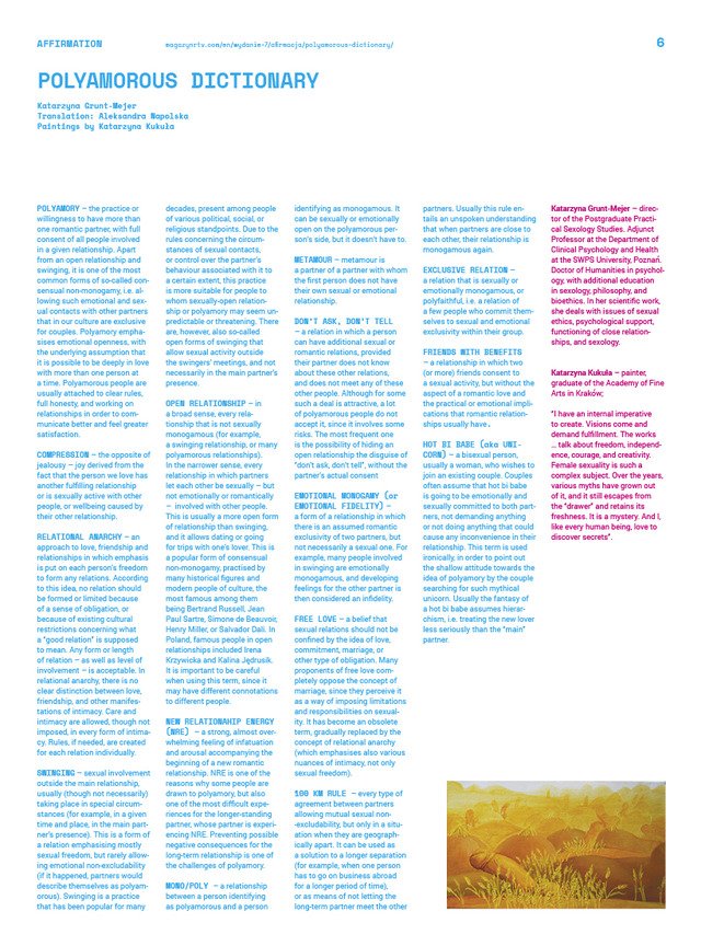 A page with the text in blue and pink colours.